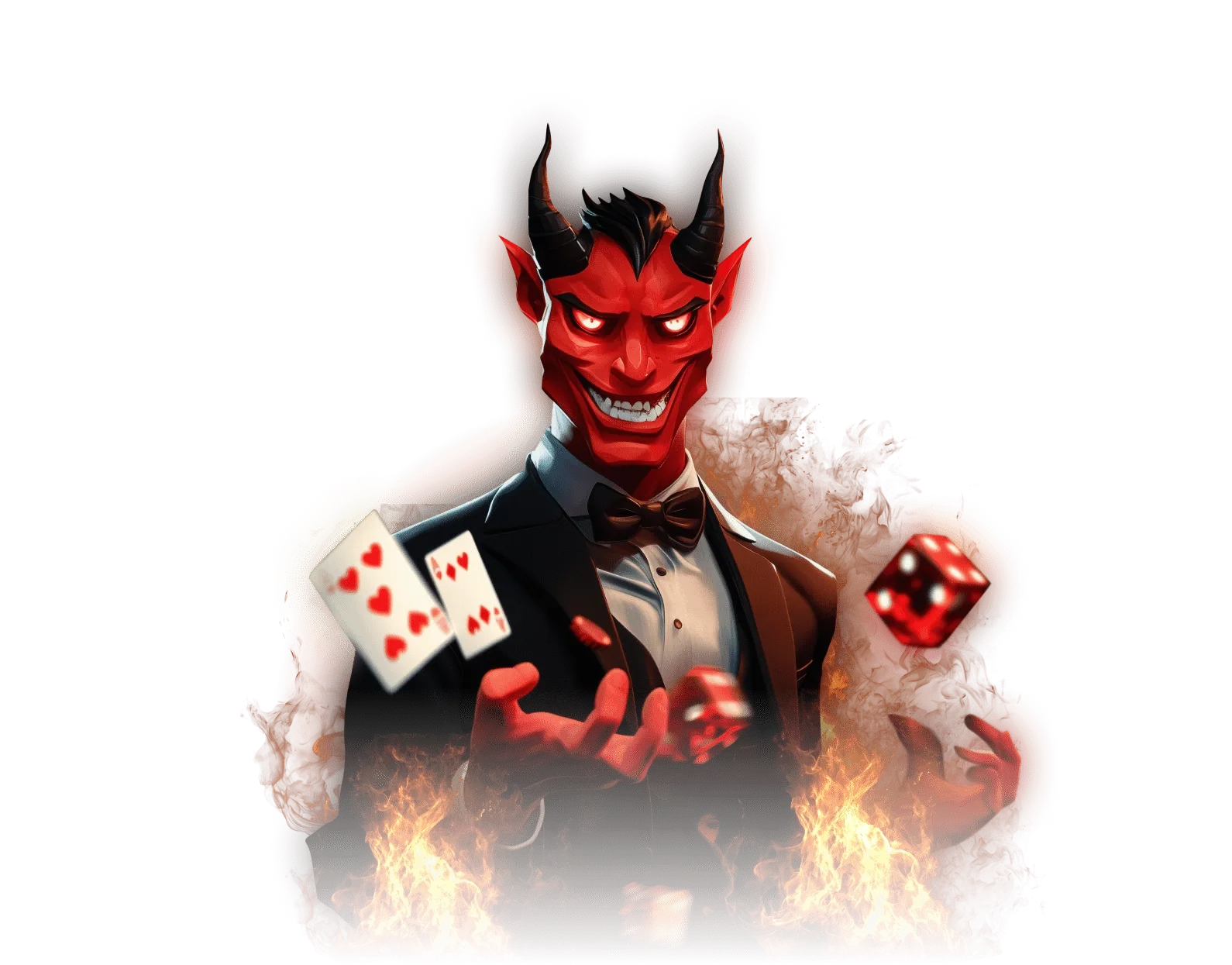 HellSpin devil dealer character for the live casino welcome bonus